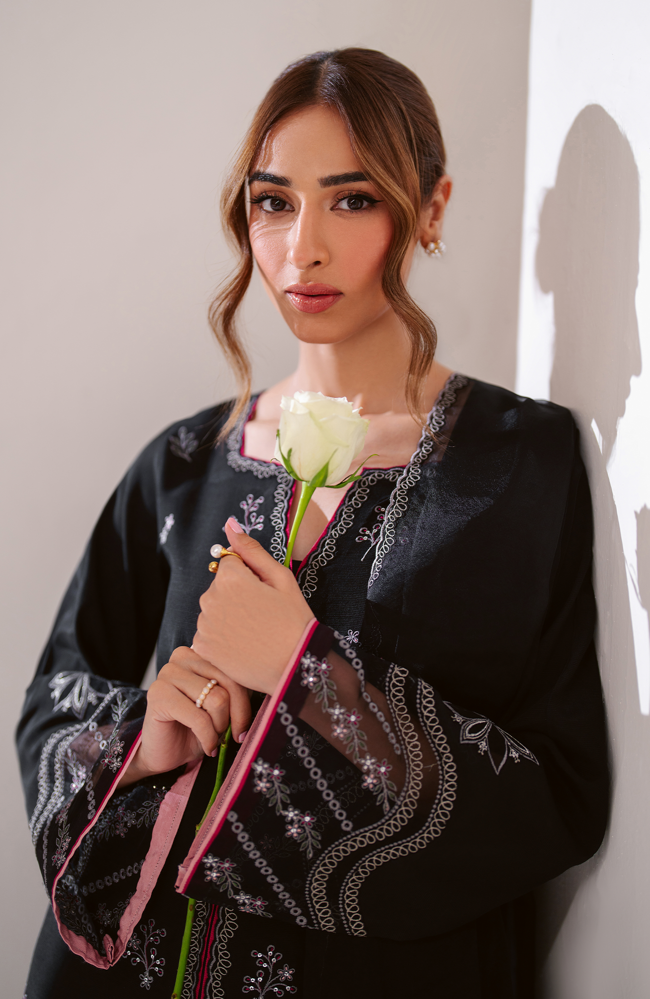 Seran | Eid Luxe Pret 25 | CIAR M Black Raw Silk