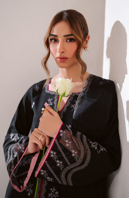 Seran | Eid Luxe Pret 25 | CIAR M Black Raw Silk