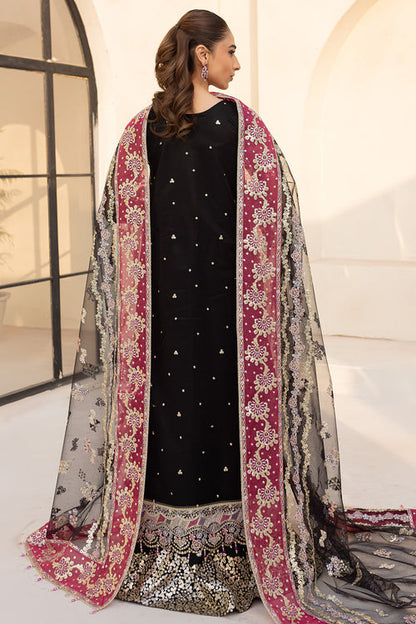 Farasha | Lu Zella Premium Formals 25 | Stardust Noir - Pakistani Designer Dress - by Farasha - Type : Ladies Clothes - 100% Original at Saira Sultan