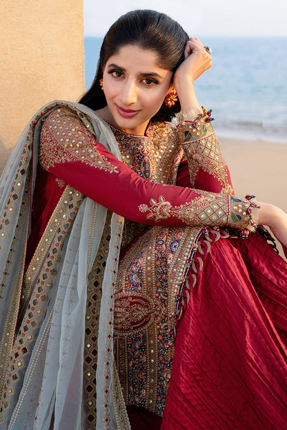 Jazmin | Shahkaar Luxury Lawn 25 | SL25-D5 M Red Lawn