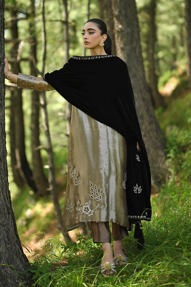 Hue Pret | Farasha Luxury Winter | Melek Custom Size Desert Sand Pure Tissue