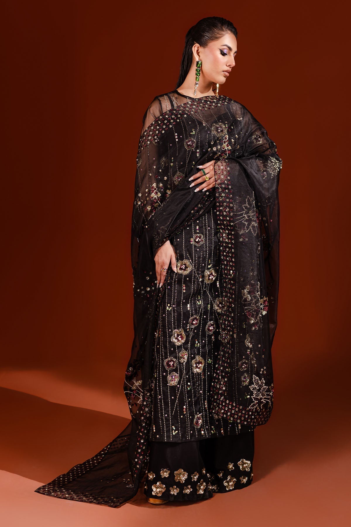 Nureh | Tiny Twinkles | NP-485 - Pakistani Designer Dress - by Nureh | Type: Formal - 100% Original at Saira Sultan