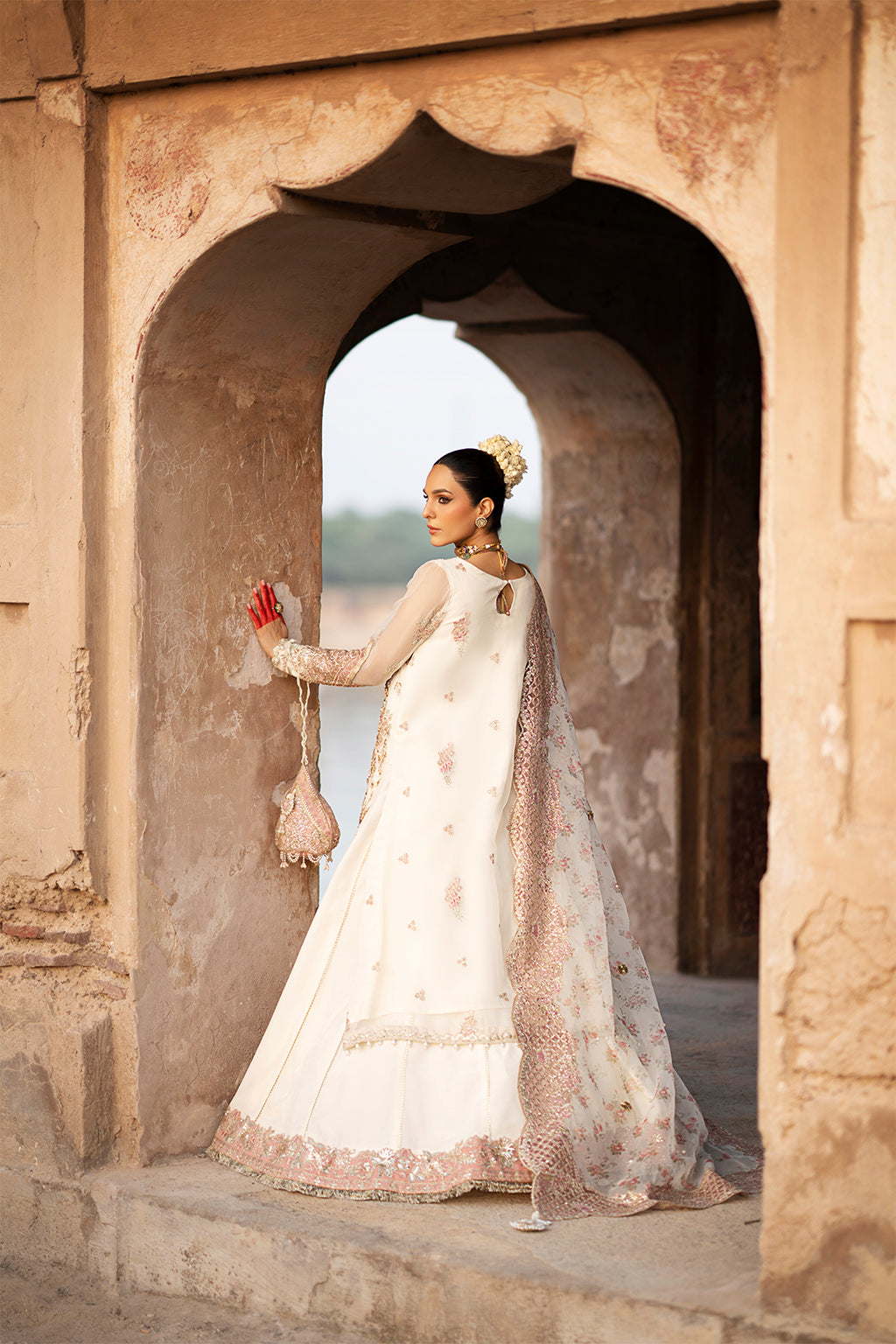 AJR Couture | Luxury Formals 24 | Dove S Ivory Resham