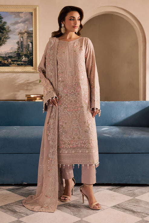 Emaan Adeel | Miraan luxury chiffon | NAIRA XS Pinkish Gray Chiffon