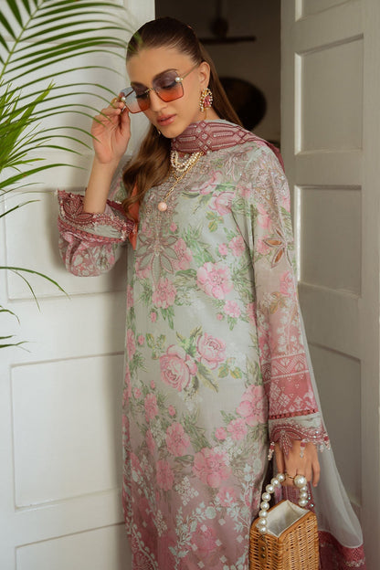 Nureh | Maya Swiss Lawn | NS-147 L Gray Lawn