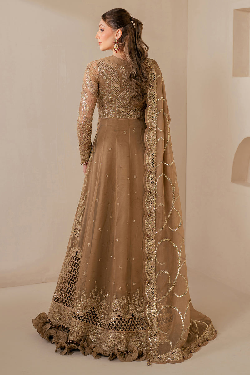 Jazmin | Wedding Formals | WF'25-04 S Light Brown Chiffon