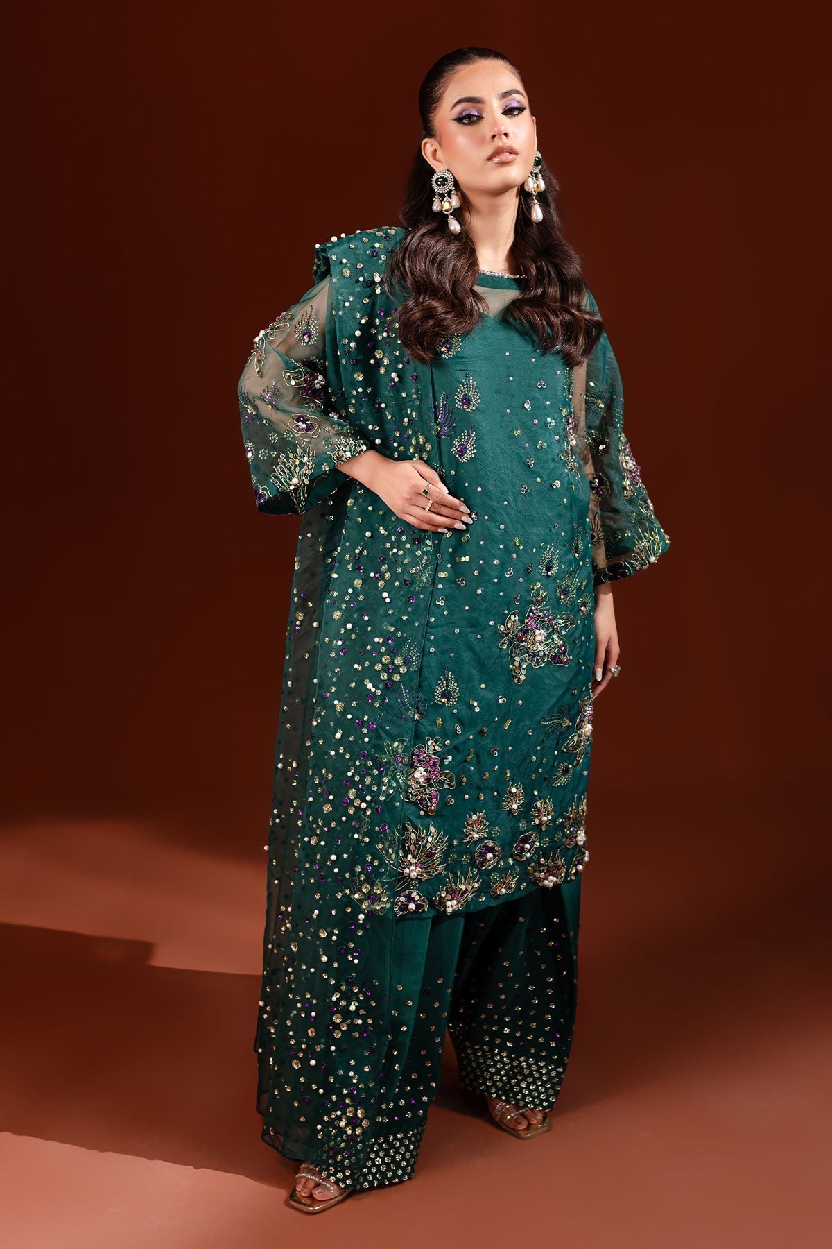 Nureh | Tiny Twinkles | NP-468 - Pakistani Designer Dress - by Nureh | Type: Formal - 100% Original at Saira Sultan