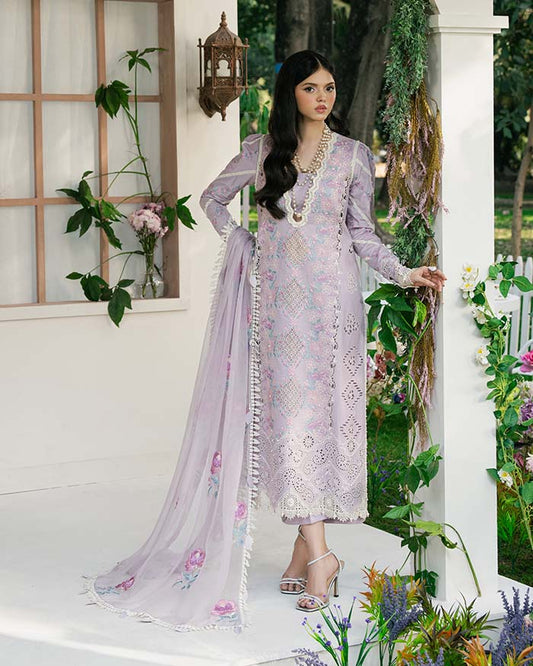 Zevk | Flora Festive Lawn | LILLY XS Lilac Lawn