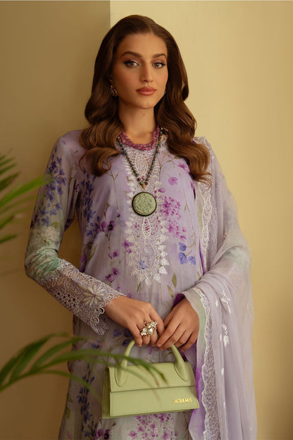 Nureh | Maya Swiss Lawn | NS-148 M Lilac Lawn