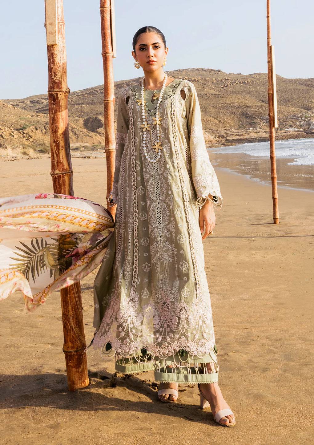 Elaf Premium | Hai Kuch Festive Lawn 24 | EHK-08 Pur Shokh - Pakistani Designer Dress - by Elaf Premium | Type: Luxury - 100% Original at Saira Sultan