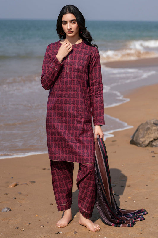 Jazmin | Summer Lawn 25 | USE-9165 XS Maroon Lawn