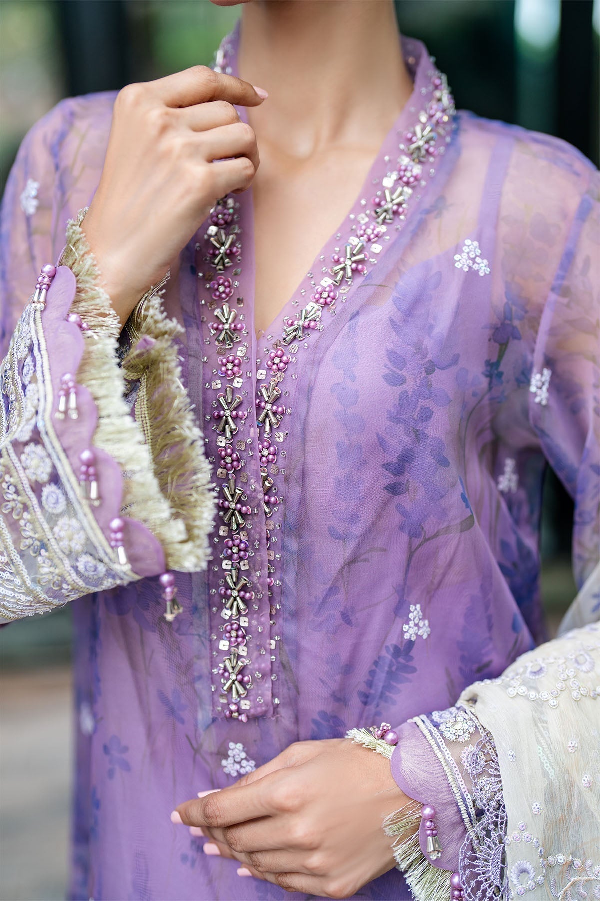 Nureh | Ballerina Formals | NU2-149 - Pakistani Designer Dress - by Nureh | Type: Luxury - 100% Original at Saira Sultan