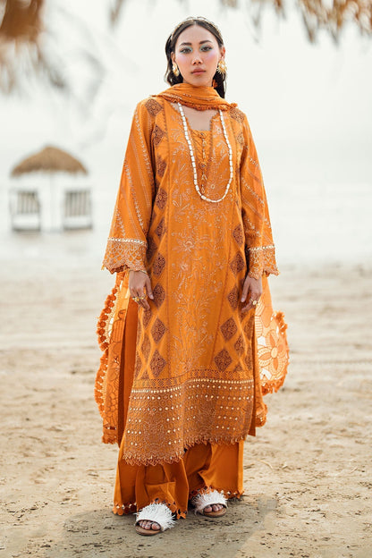 Nureh | Khuwab Luxury Lawn | NE-149 XL Bronze Lawn