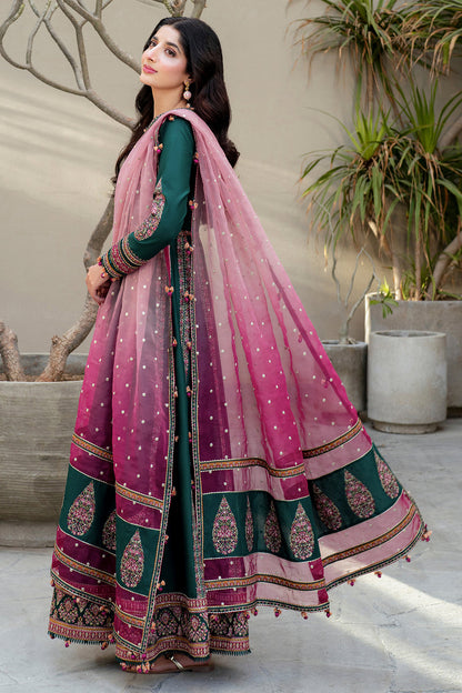 Jazmin | Shahkaar Luxury Lawn 25 | SL25-D1 L Bottle Green Lawn