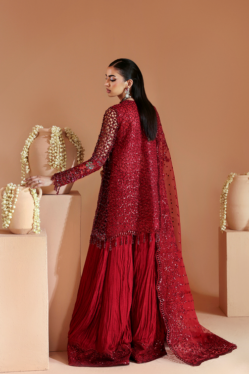 Emaan Adeel | Celestique Formals 25 | SCARLET - Pakistani Designer Dress - by Emaan Adeel - Type : Ladies Clothes - 100% Original at Saira Sultan