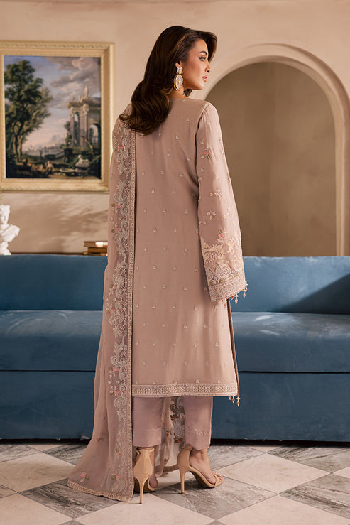 Emaan Adeel | Miraan luxury chiffon | NAIRA S Pinkish Gray Chiffon