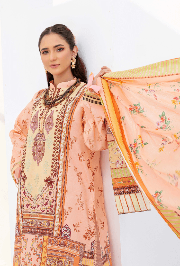 Humdum | Saira Bano Lawn 24 | D10 - Pakistani Designer Dress - by HumDum | Type: Casuals - 100% Original at Saira Sultan