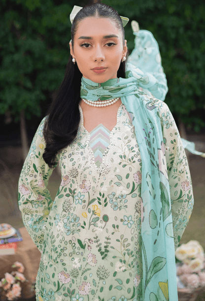 Humdum | Gardenia Lawn 24 | Printkari Lawn PLG 07 - Pakistani Designer Dress - by HumDum | Type: Luxury - 100% Original at Saira Sultan
