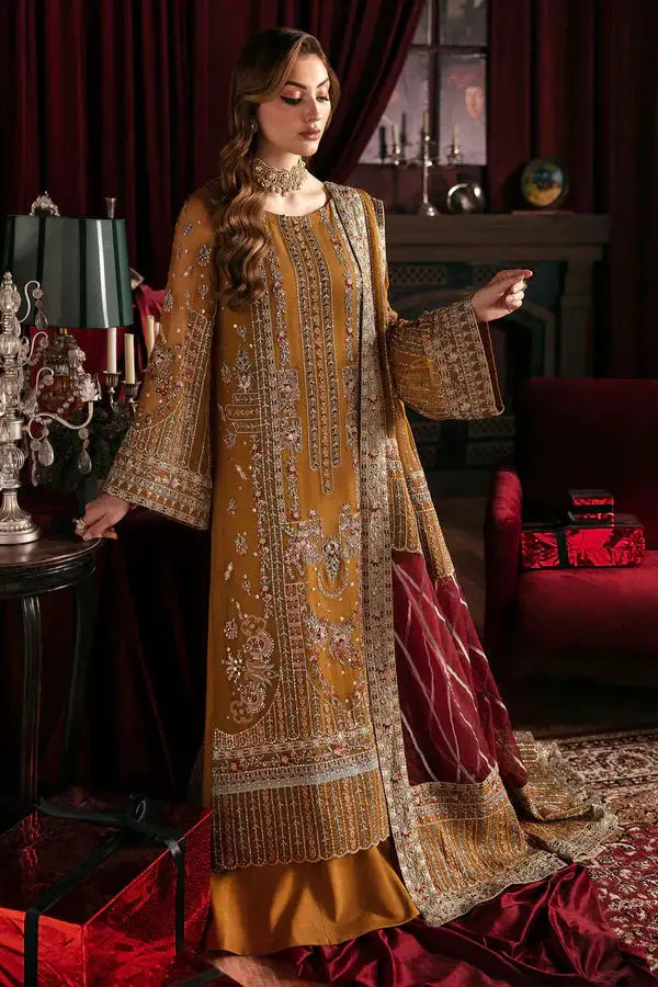 Nureh | Elanora Formals 24 | Crimson - Pakistani Designer Dress - by Nureh | Type: Formal - 100% Original at Saira Sultan