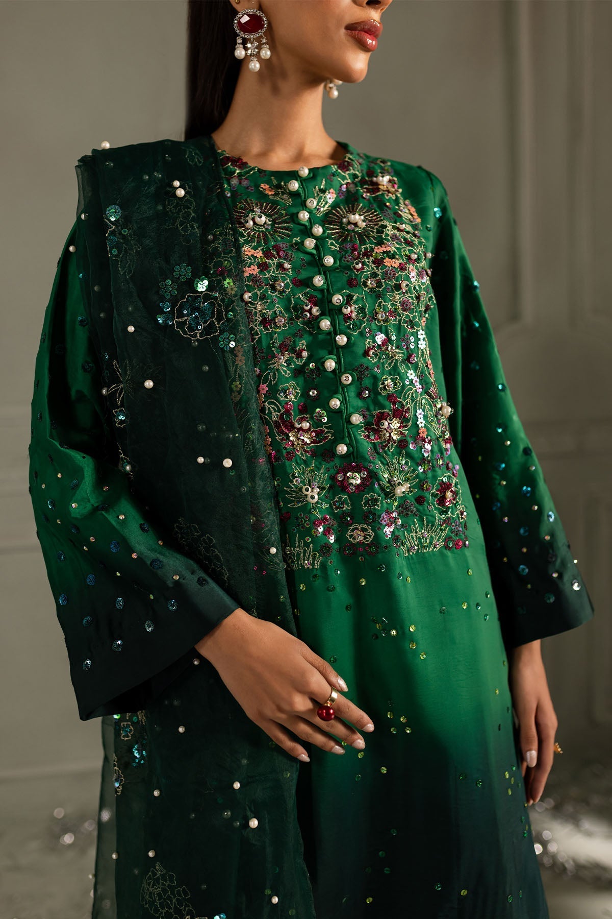 Nureh | Fancy Formals | Ruby Rush TW-09 - Pakistani Designer Dress - by Nureh - Type : Ladies Clothes - 100% Original at Saira Sultan