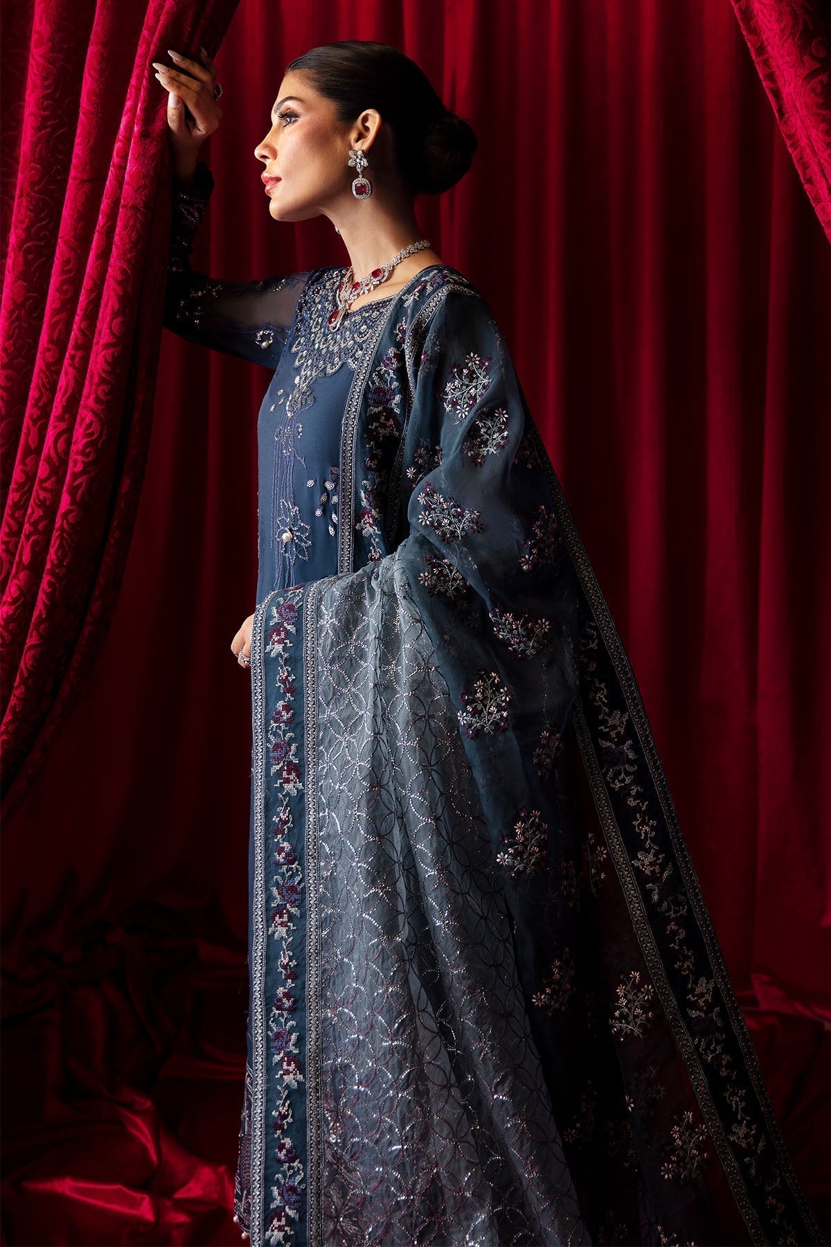 Nureh | Elanora Formal 24 | NEL-52-Cielle - Pakistani Designer Dress - by Nureh | Type: Clothing - 100% Original at Saira Sultan