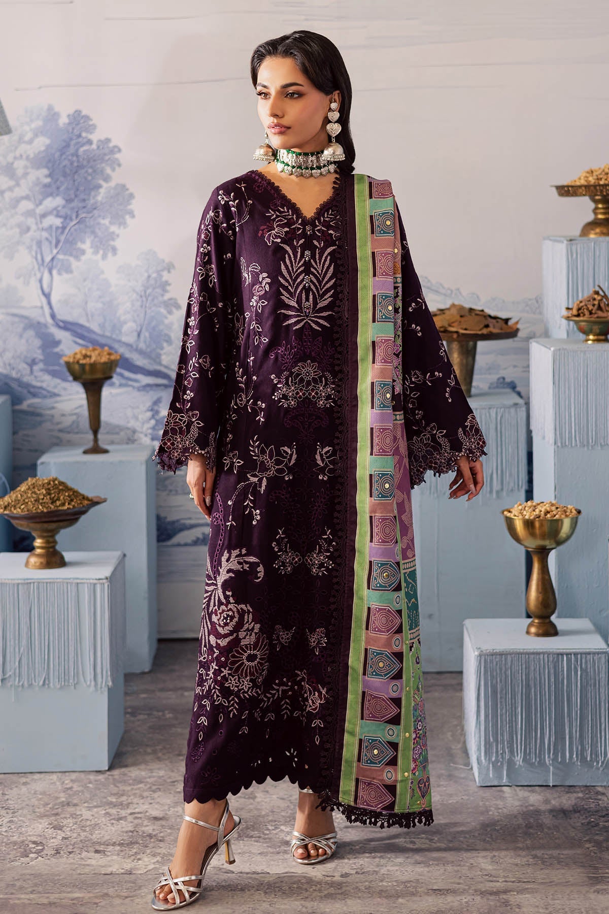 Nureh | Bazaar Luxe 25 | NE-208 by Nureh - Designer Dress  - Type : Ladies Clothes - Available at Saira Sultan - 100% Original 