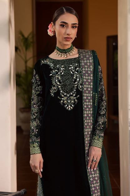 Nureh | Maya Velvet | NW-115 by Nureh - Designer Dress  - Type : Ladies Clothes - Available at Saira Sultan - 100% Original 