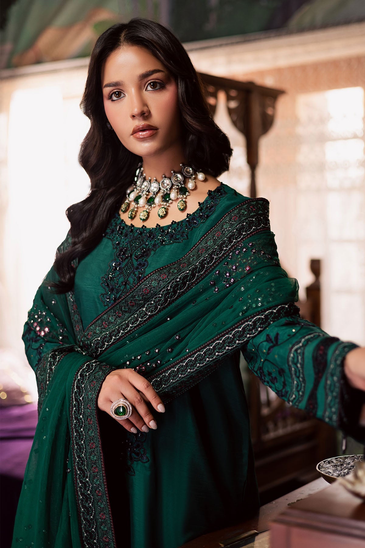 Nureh | Nur Mahal | NE-196 by Nureh - Designer Dress - Type : Ladies Clothes - Available at Saira Sultan - 100% Original 