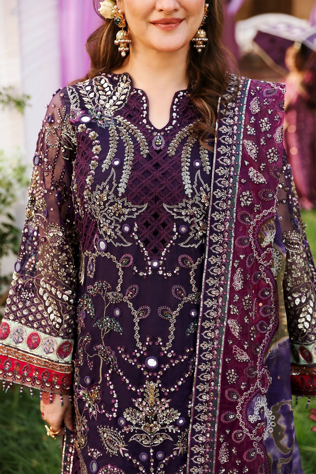 Nureh | Jhoomro Wedding Formals | NL-70 JAHAN - Pakistani Designer Dress - by Nureh | Type: Bridal - 100% Original at Saira Sultan
