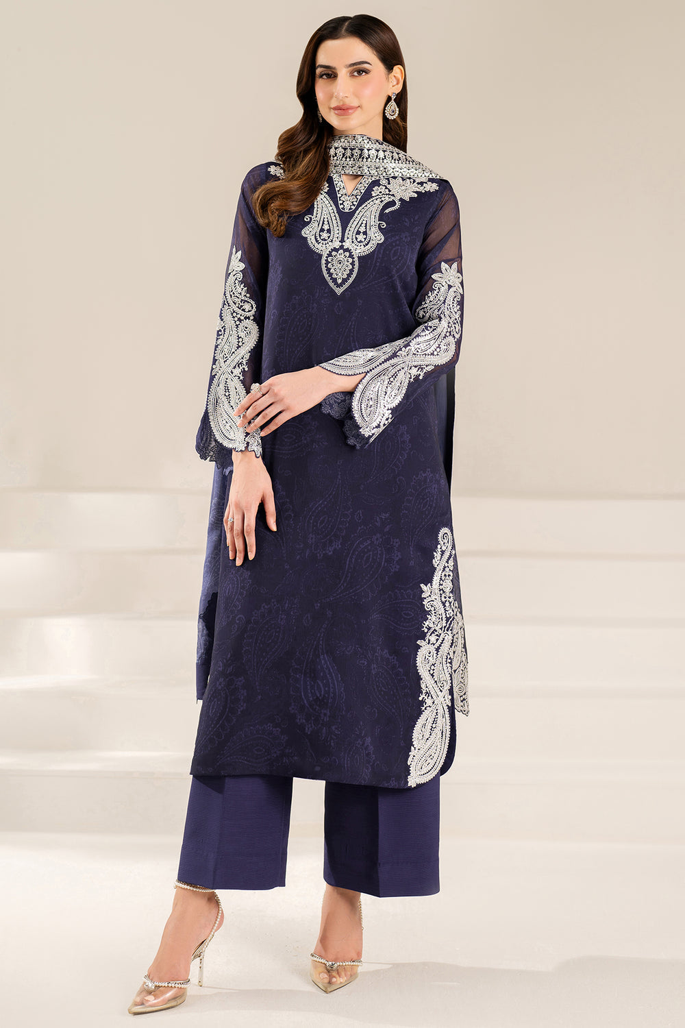 Farasha | Fiorella Formals | Blue Dazzle - Pakistani Designer Dress - by Farasha - Type : Ladies Clothes - 100% Original at Saira Sultan
