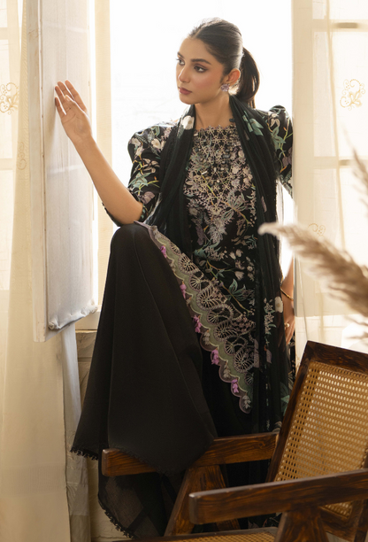Humdum | Senora Lawn 25 | Senora - D02 L Black Lawn