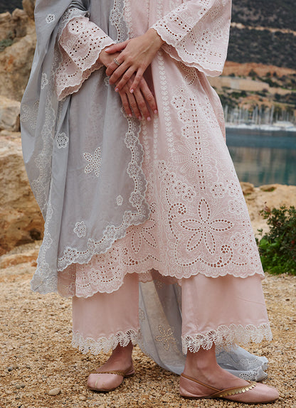 Image | Lawnkari 25 | Safa XL Pink Cotton Lawn