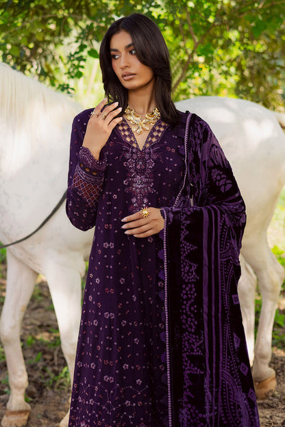 Nureh | Exclusive Leather Peach | NE-187 by Nureh - Designer Dress  - Type : Ladies Clothes - Available at Saira Sultan - 100% Original 