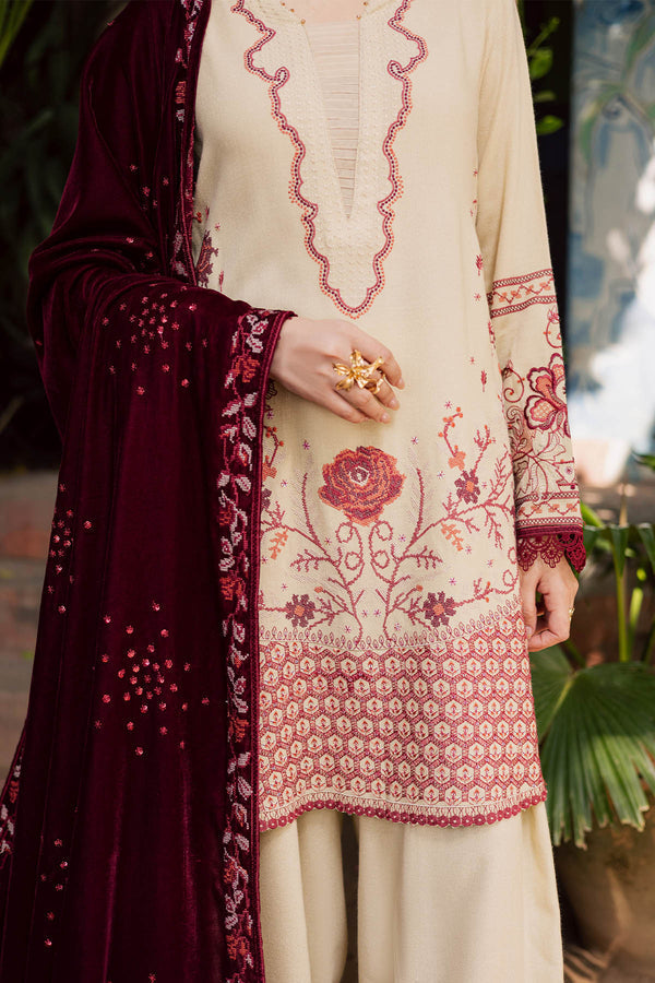 Nureh | Exclusive Leather Peach | NE-181 by Nureh - Designer Dress - Type : Ladies Clothes - Available at Saira Sultan - 100% Original 