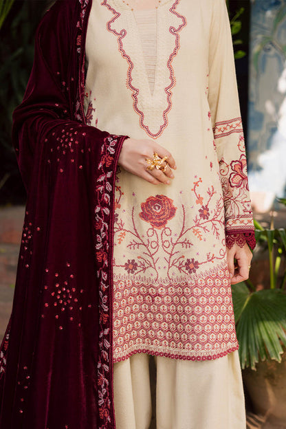 Nureh | Exclusive Leather Peach | NE-181 by Nureh - Designer Dress - Type : Ladies Clothes - Available at Saira Sultan - 100% Original 