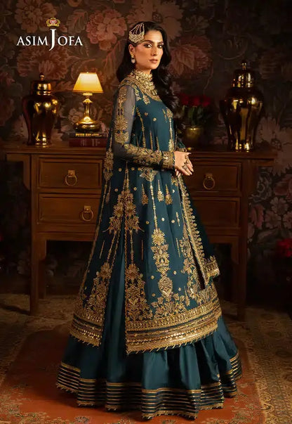 Asim Jofa | Makhmal Wedding Velvet 23 | AJMM-07 - Pakistani Designer Dress - by Asim Jofa | Type: Bridal - 100% Original at Saira Sultan