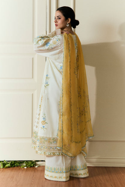 Zara Shahjahan | Coco Eid Edit | Solace-D3 M Ivory Jacquard