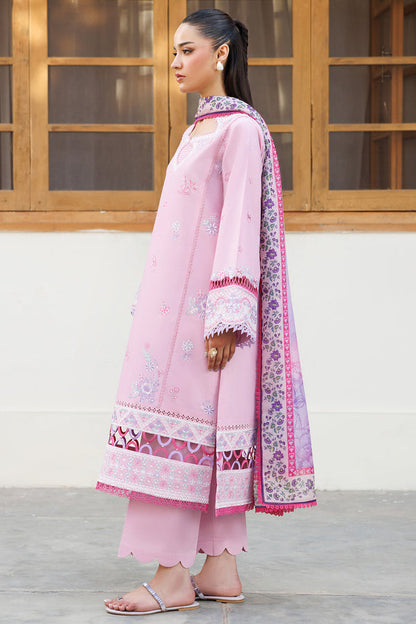 Farasha | Summer Weaves Embroidered Lawn | Petal Bloom XL Lilac Lawn