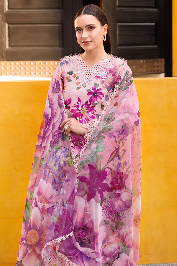 Farasha | Printed Essentials | Blooming Blush XL Blush Pink Lawn