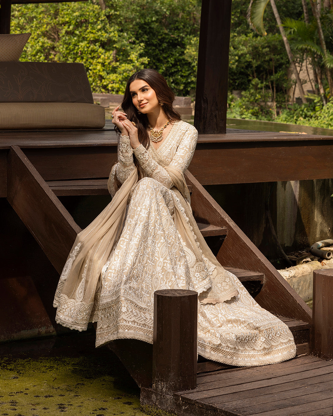 Faiza Saqlain | Zinnia Lawn 25 | Ilima S Off White Lawn