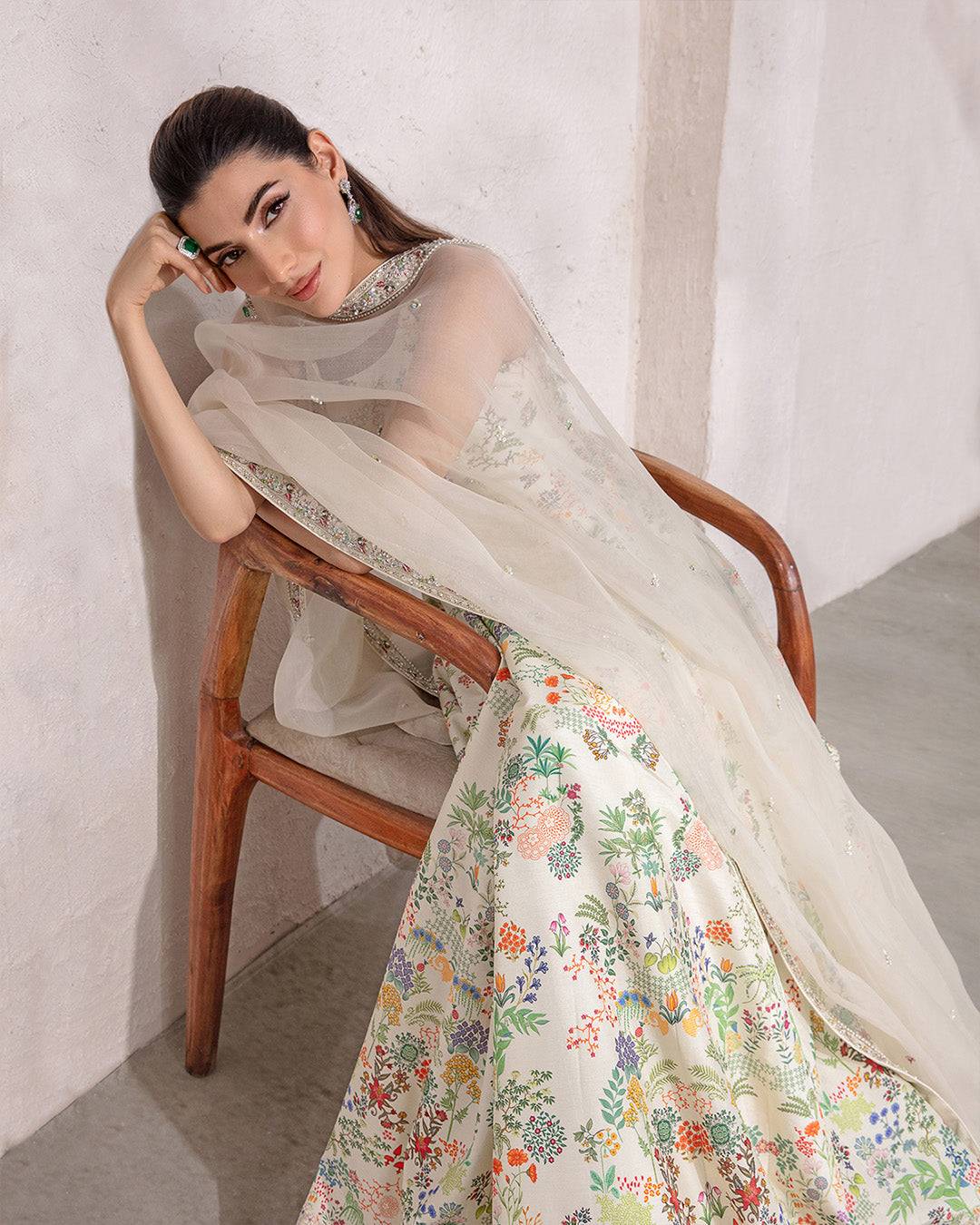 Faiza Saqlain | Lenora Luxury Pret | Floretta - Pakistani Designer Dress - by Faiza Saqlain | Type: Formal - 100% Original at Saira Sultan