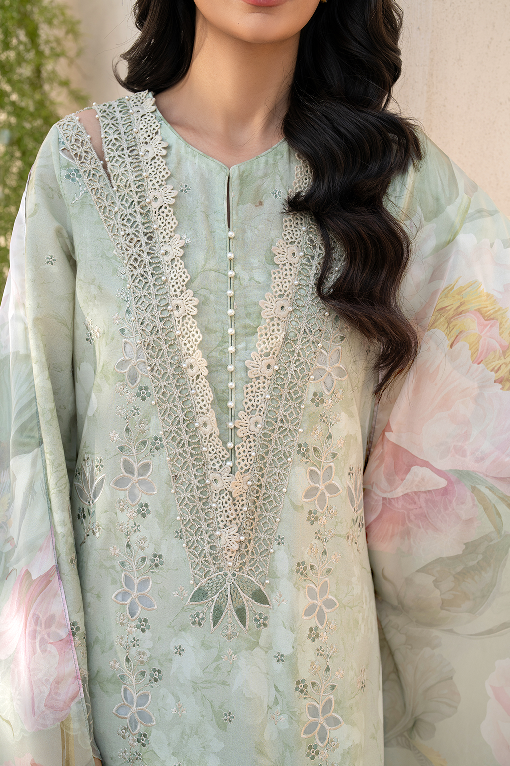 Iznik | Festive Lawn 25 | EFL-07 M Mint Lawn