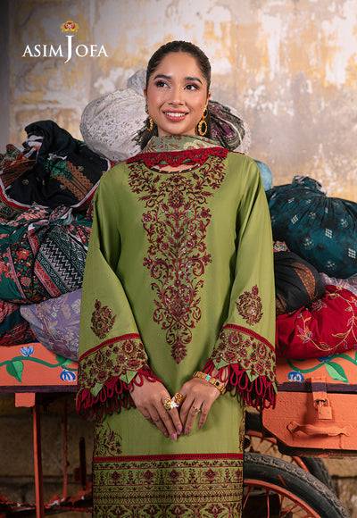Asim Jofa | Embroidered Lawn Collection | AJAR-33 - Pakistani Designer Dress - by Asim Jofa | Type: Luxury - 100% Original at Saira Sultan