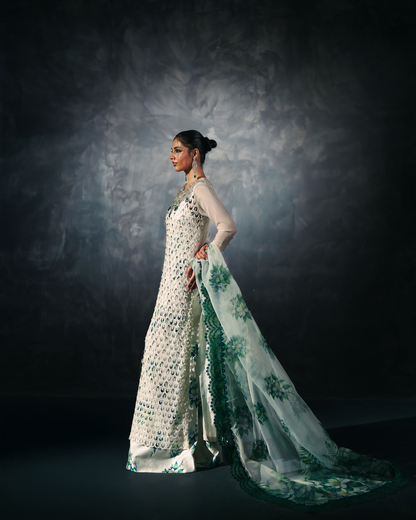 Vasal | Zyra Luxe Pret 26 | Emerald Whisper - Pakistani Designer Dress - by Vasal - Type : Ladies Clothes - 100% Original at Saira Sultan