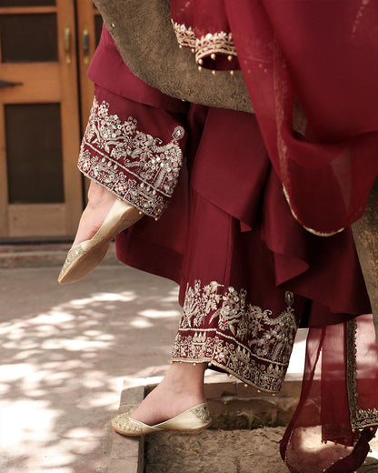 Faiza Saqlain | Mehermah Luxe Formals | Norine - Pakistani Designer Dress - by Faiza Saqlain | Type: Formal - 100% Original at Saira Sultan
