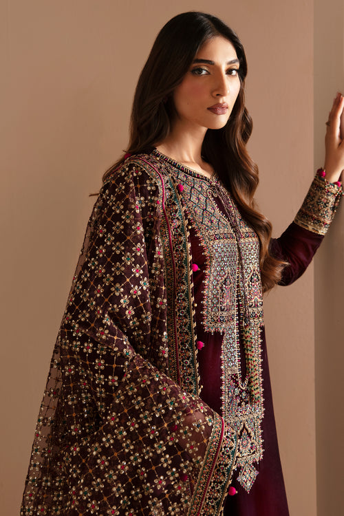 Jazmin | Velvet Edit 24 | VF-2022 L Dark Maroon Velvet