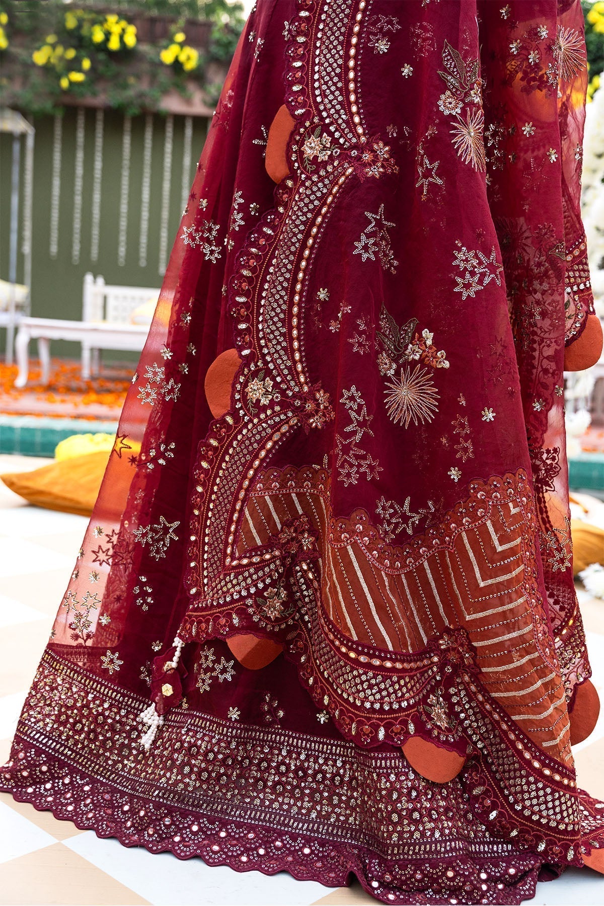 Nureh | Jhoomro Wedding Formals | NL-53 - MAHRO - Pakistani Designer Dress - by Nureh | Type: Bridal - 100% Original at Saira Sultan