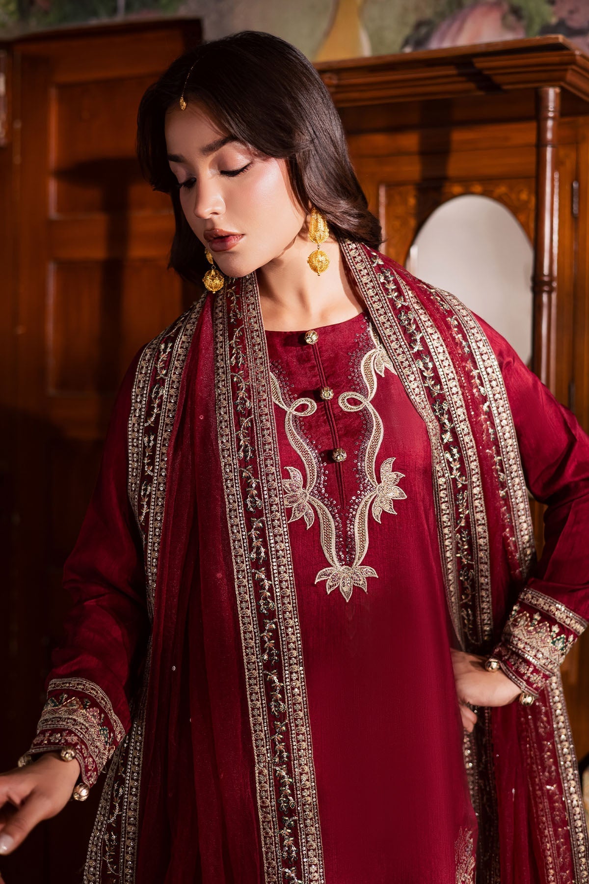 Nureh | Nur Mahal | NE-193 by Nureh - Designer Dress - Type : Ladies Clothes - Available at Saira Sultan - 100% Original 