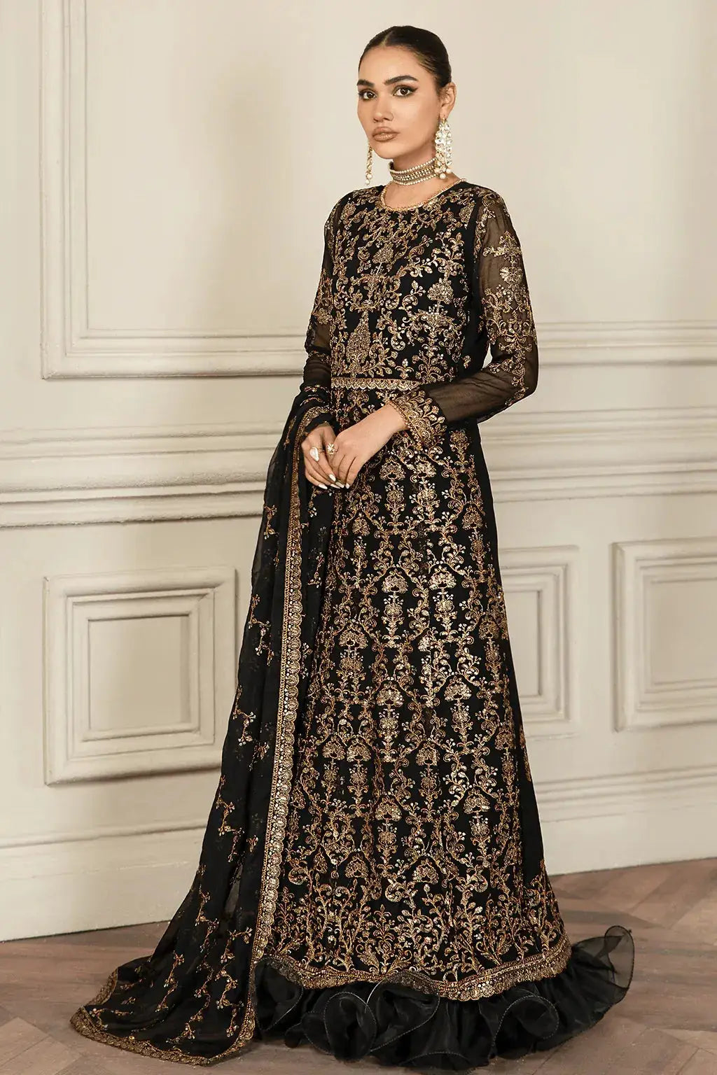 Zarif | Mehroz Formals | Black Ruby - Pakistani Designer Dress - by Zarif | Type: Formal - 100% Original at Saira Sultan