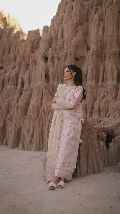 Rangrasiya | Premium Eid Edit 25 | Nehal Custom Size Light Pink Lawn